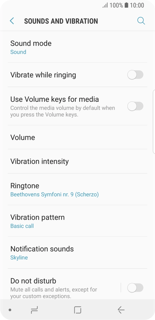 Press the Home key to return to the home screen.