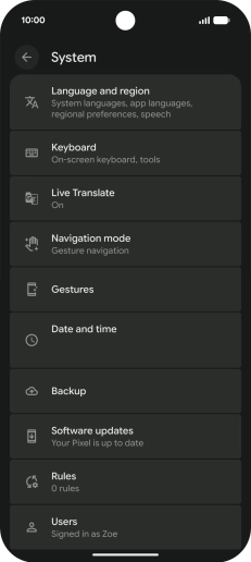Press Software updates. If a new software version is available, it's displayed. Follow the instructions on the screen to update the phone software.