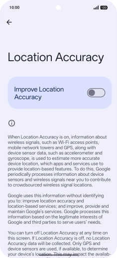 If you press the indicator next to 