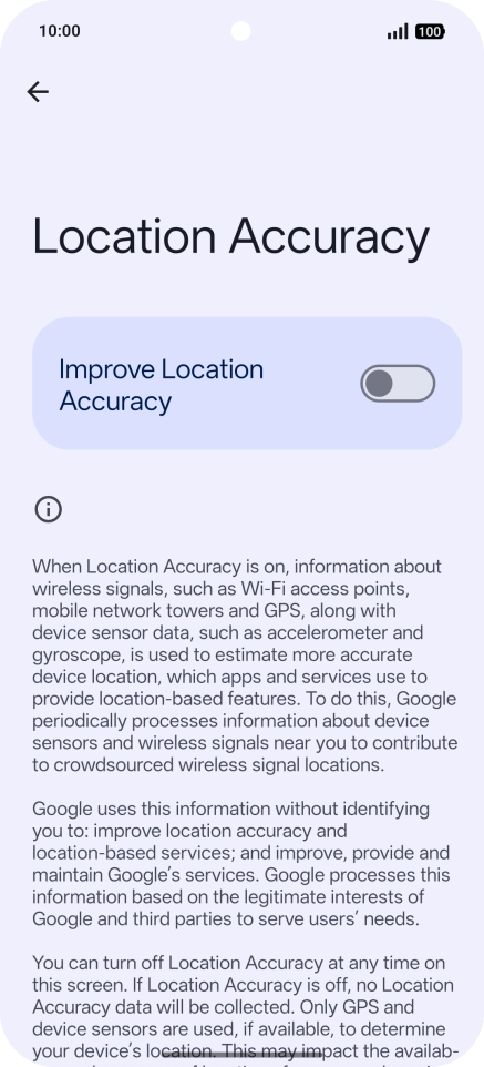 If you press the indicator next to 