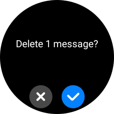Press the confirm icon.