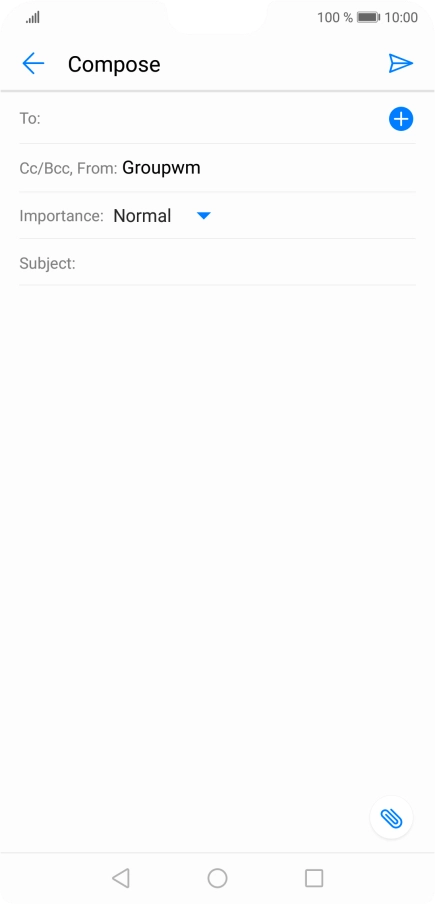 Press To and key in the first letters of the recipient's name.