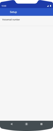 Press Voicemail number.