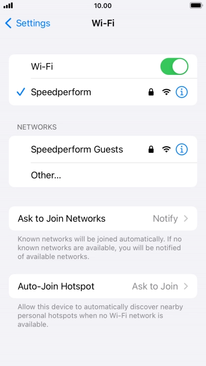 Press the Home key to return to the home screen.