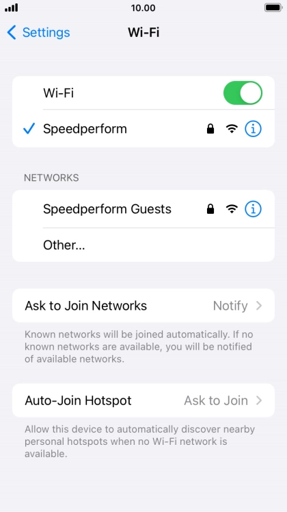 Press the Home key to return to the home screen.