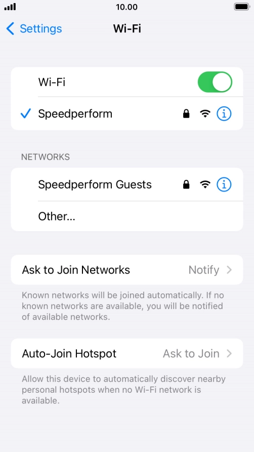 Press the Home key to return to the home screen.