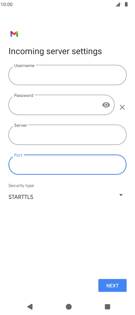Press the drop down list below 