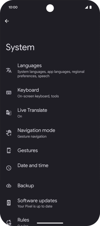 Press Software updates. If a new software version is available, it's displayed. Follow the instructions on the screen to update the phone software.