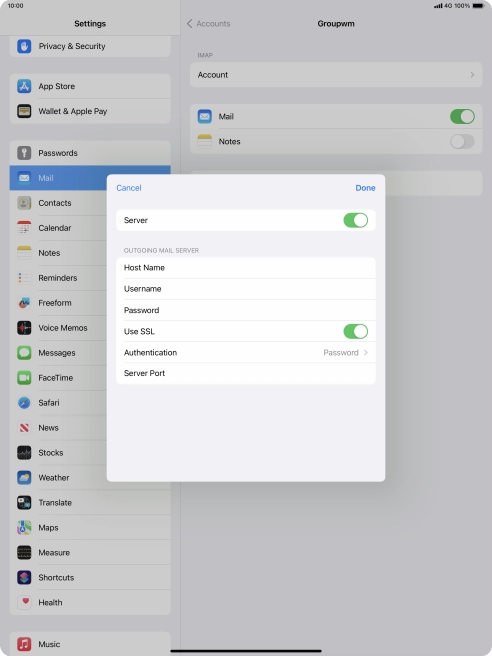 Press Authentication.