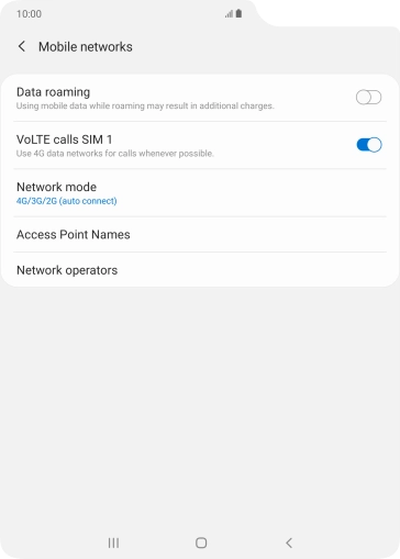 Press Access Point Names.