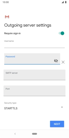 Press the field below 