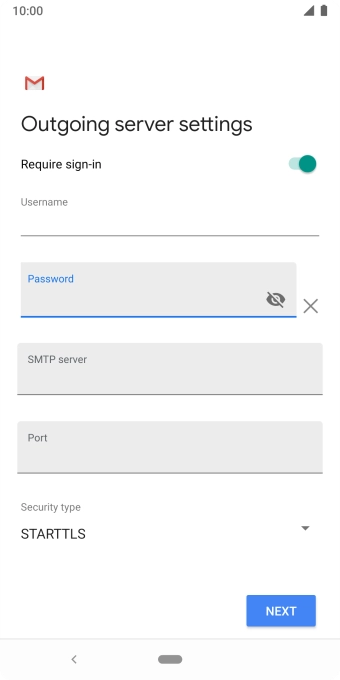 Press the field below 
