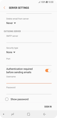 Press the field below 
