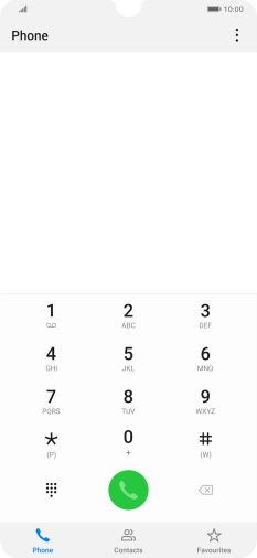 Press the menu icon.