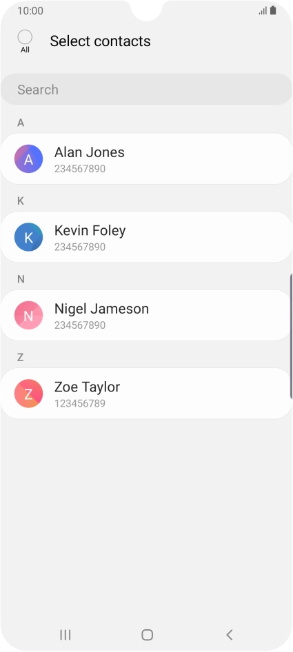 Press the field above 