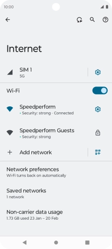 Press the Home key to return to the home screen.
