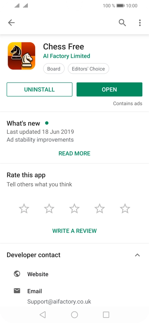 Press the Home key to return to the home screen.