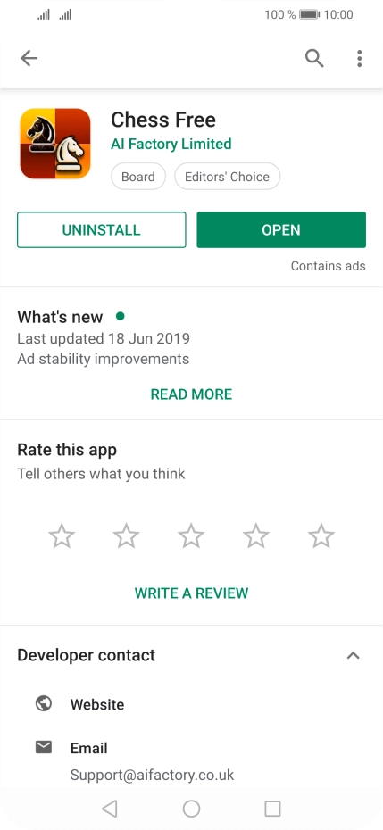 Press the Home key to return to the home screen.