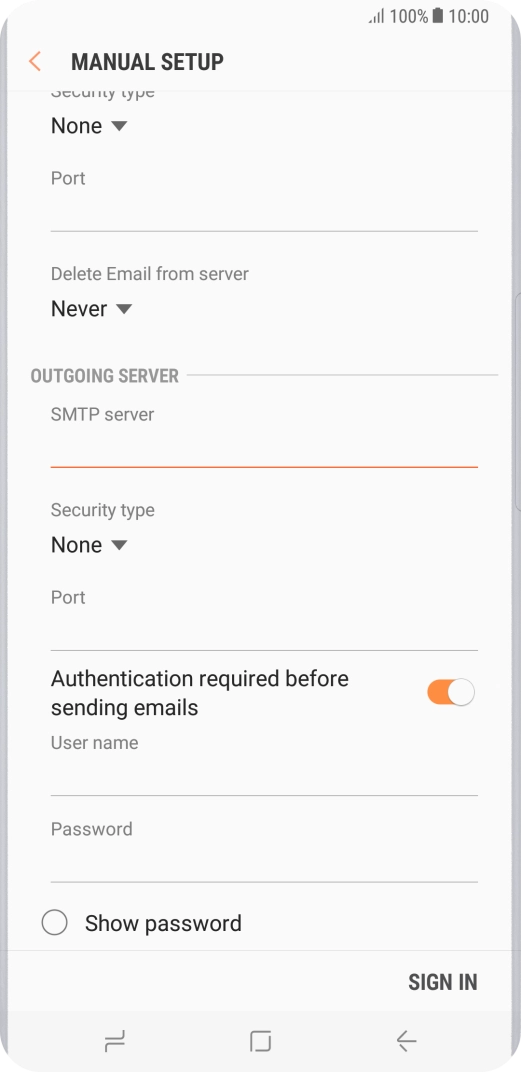 Press the drop down list below 