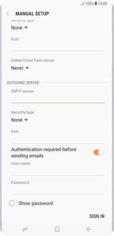 Press the drop down list below 