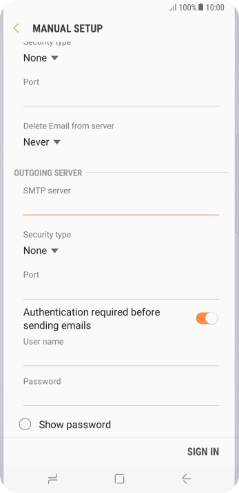 Press the drop down list below 