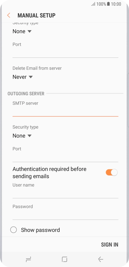 Press the drop down list below 