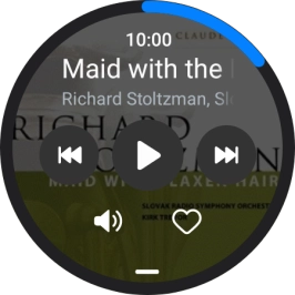 Press arrow right to go to the next audio file.