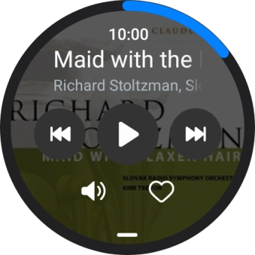 Press arrow right to go to the next audio file.