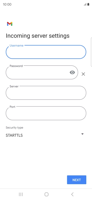 Press the field below 