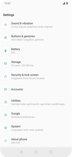 Press Security & lock screen.