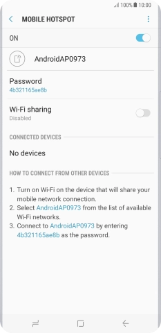 Press the Home key to return to the home screen.