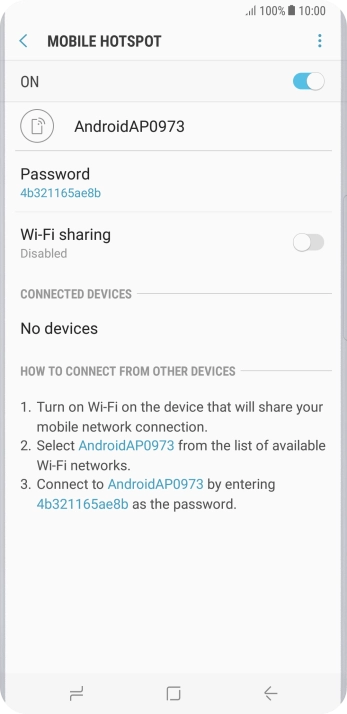 Press the Home key to return to the home screen.