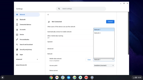 Click the required network.