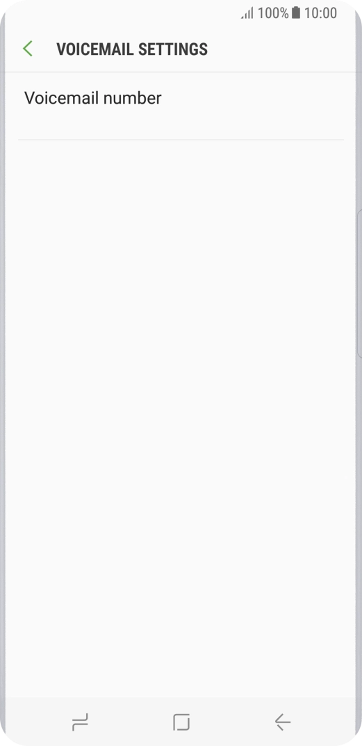 Press Voicemail number.