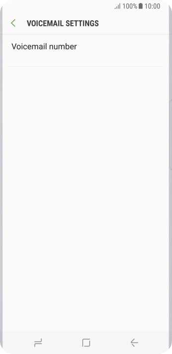 Press Voicemail number.