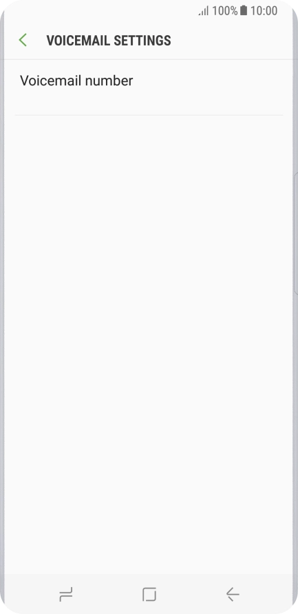 Press Voicemail number.