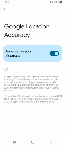 If you press the indicator next to 