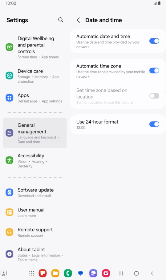 Press the Home key to return to the home screen.