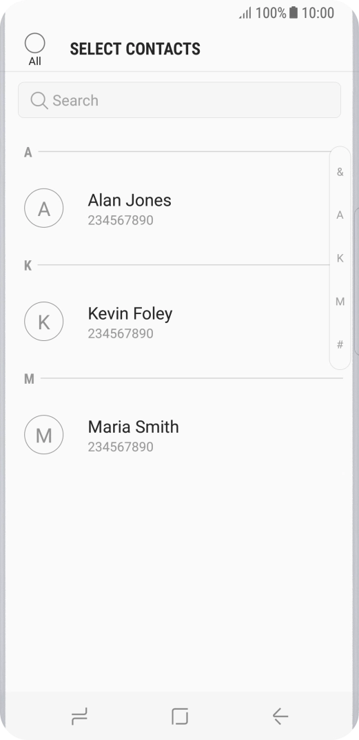 Press the field above 