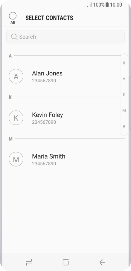 Press the field above 