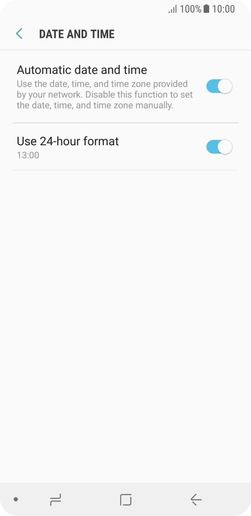 Press the Home key to return to the home screen.