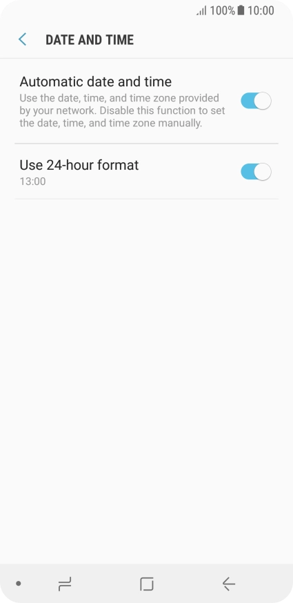 Press the Home key to return to the home screen.