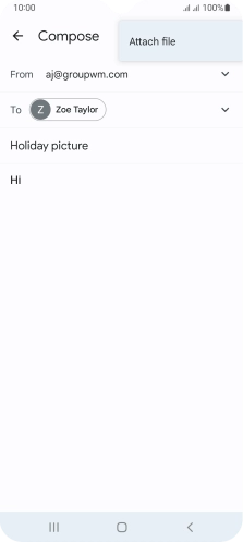 Press Attach file and go to the required folder.