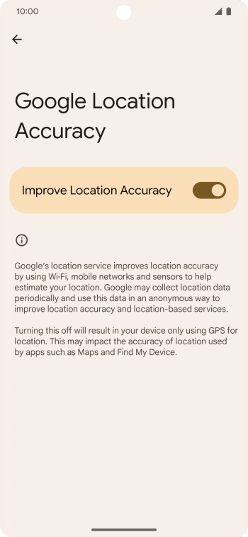 If you press the indicator next to 