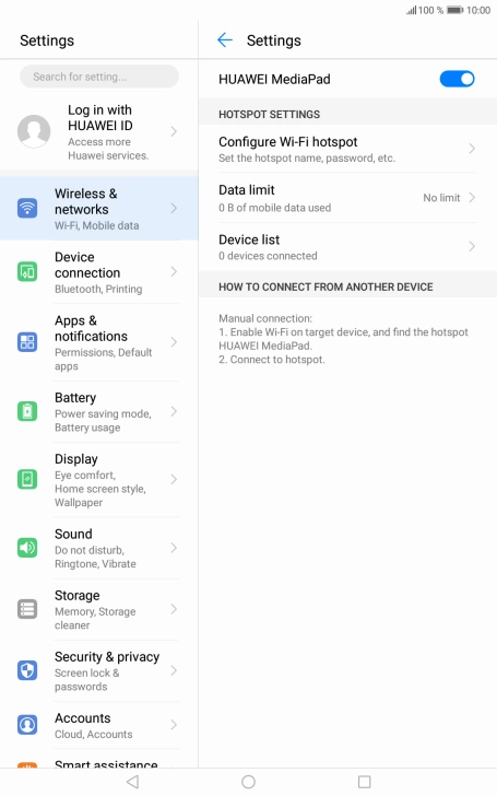 Press the Home key to return to the home screen.