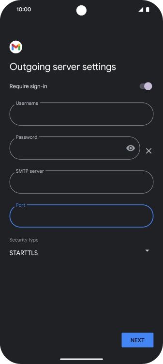 Press the drop down list below 