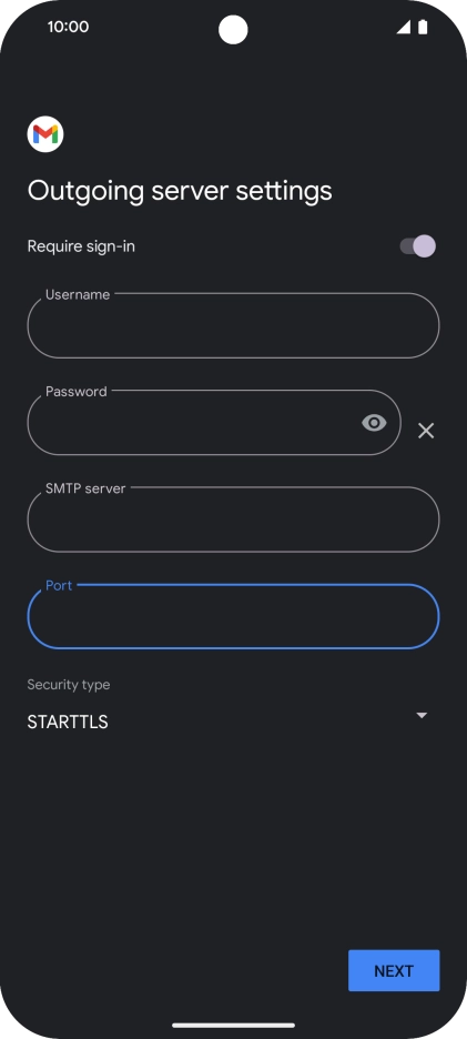 Press the drop down list below 