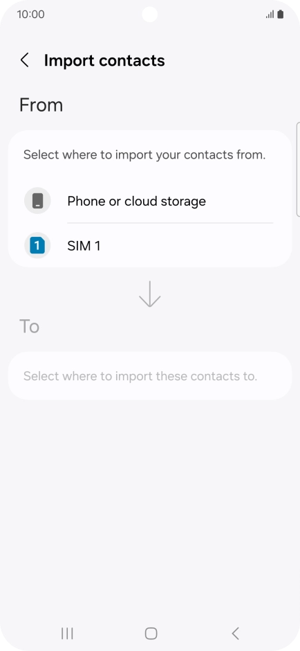 Press the name of the SIM.