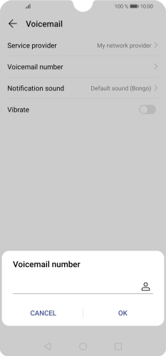 Key in +447953222222 and press OK.