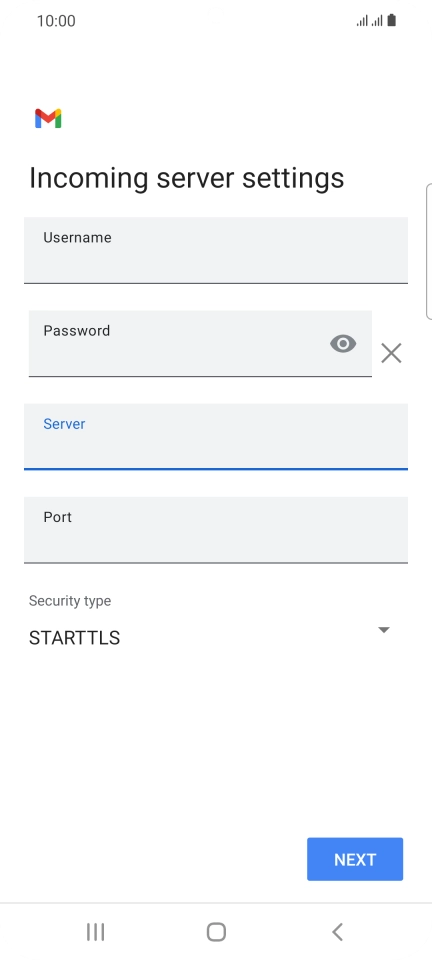 Press the field below 